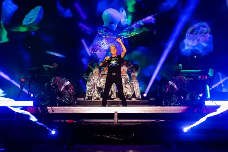 Light show on the main stage